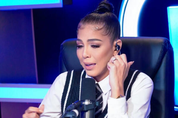 Tamara Martínez llora al narrar su historia con Emilio López