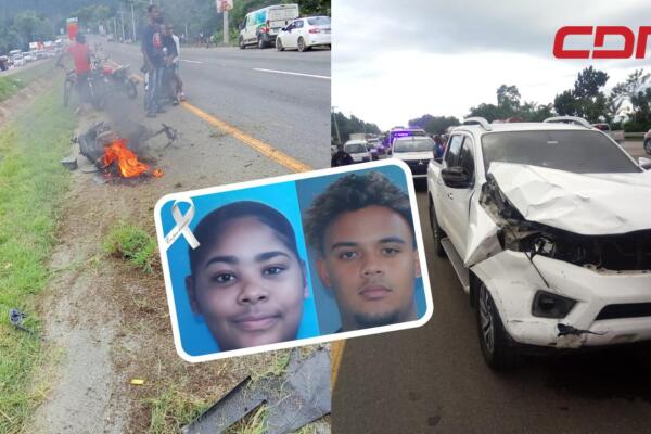 Ruth Esther Suero García, joven que resultó muerta y Cristopher Ureña Sánchez, quien se encuentra grave recibiendo atenciones médicas. 