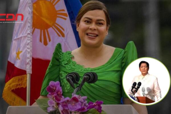 Sara Duterte, hija del expresidente Rodrigo Duterte, es conocida por su postura agresiva. Foto: Fuente externa 