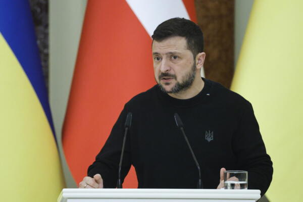 Presidente de Ucrania Volodímir Zelenski. EFE/SERGEY DOLZHENKO