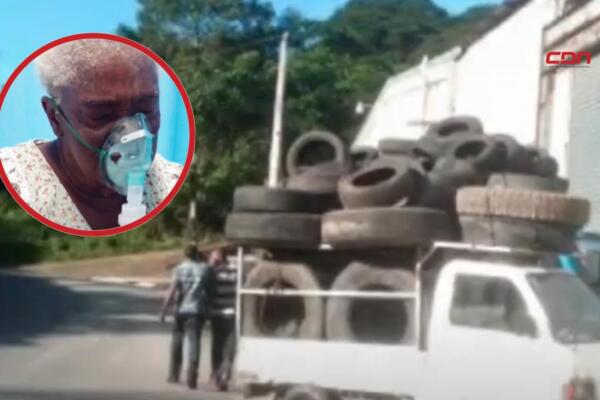 Residentes del sector El Carril, en el municipio de Haina, se encuentran en pie de protesta debido a la contaminación ambiental provocada por la empresa Caren del Caribe. (foto, fuente externa)