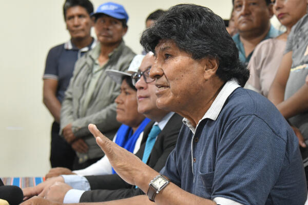 Fotografía de archivo del expresidente Evo Morales
