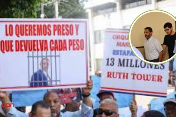 La protesta se realizó en rechazo a la variación de la medida de coerción en favor de Emmanuel Rivera Pichardo. Foto: Fuente externa 