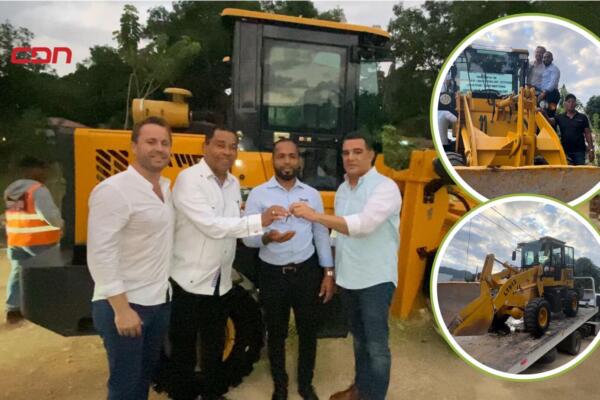 El director de la junta distrital de Hernando Alonzo agradeció por la entrega. Foto: CDN Digital 