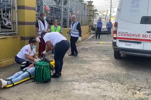 Junta Central Electoral  llevó a cabo este viernes su tercer simulacro de evacuación en respuesta a posibles situaciones de emergencia. (foto, CDN)