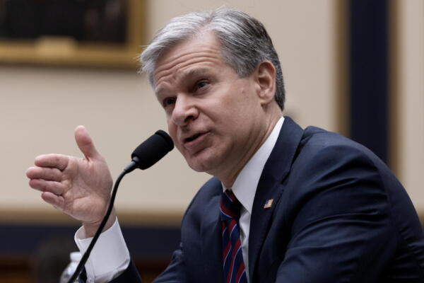 Fotografía de archivo del director del FBI, Christopher Wray.