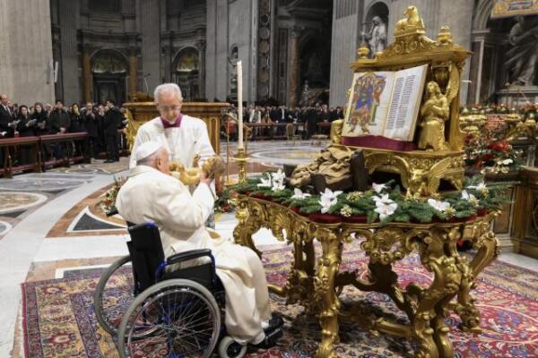 El papa ante el Año Nuevo: 