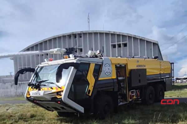 Aerodom refuerza seguridad con nuevos vehículos contra incendios. (foto, fuente externa)
