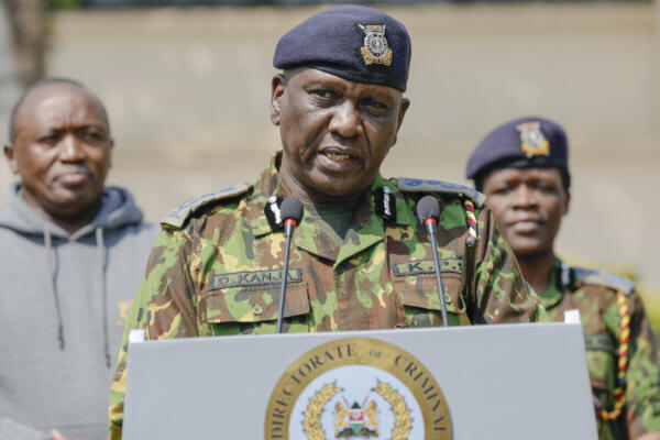 Douglas Kanja, inspector general interino de la Policía de Kenia. FOTO  AFP