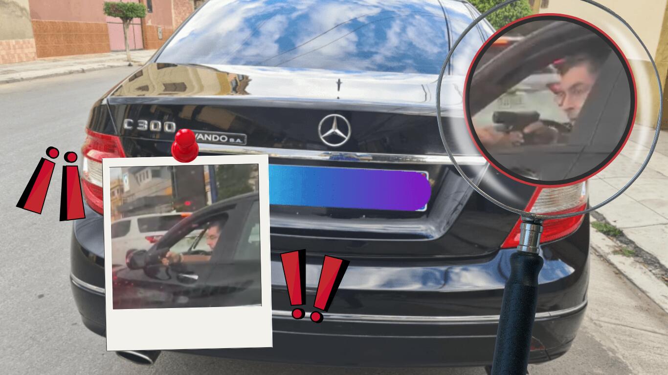 Es un oficial del Ejército el hombre que mostró su arma a un conductor en un incidente en la Avenida 27 de Febrero