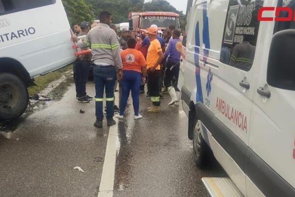 Accidente de tránsito en carretera Puerto Plata-Maimón.