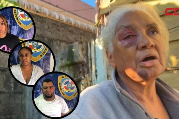 Sorangel Torres, Nicauli Evangelista y Saúl Morel Ureña, detenidos por agresión a envejeciente. 