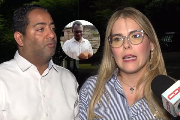 El director de Conadis, Benny Metz, y la diputada del PRM, Carmen Ligia Barceló, gestionaron beca para joven ciego que sueña con ser abogado. Foto: CDN Digital 