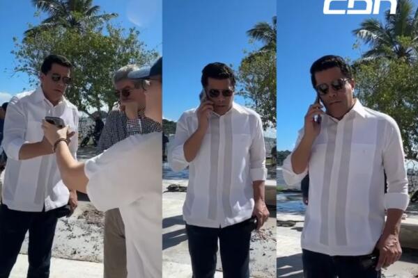 David Collado lo vuelve a hacer; reclama la terminación del malecón de Samaná, igual que el de SPM