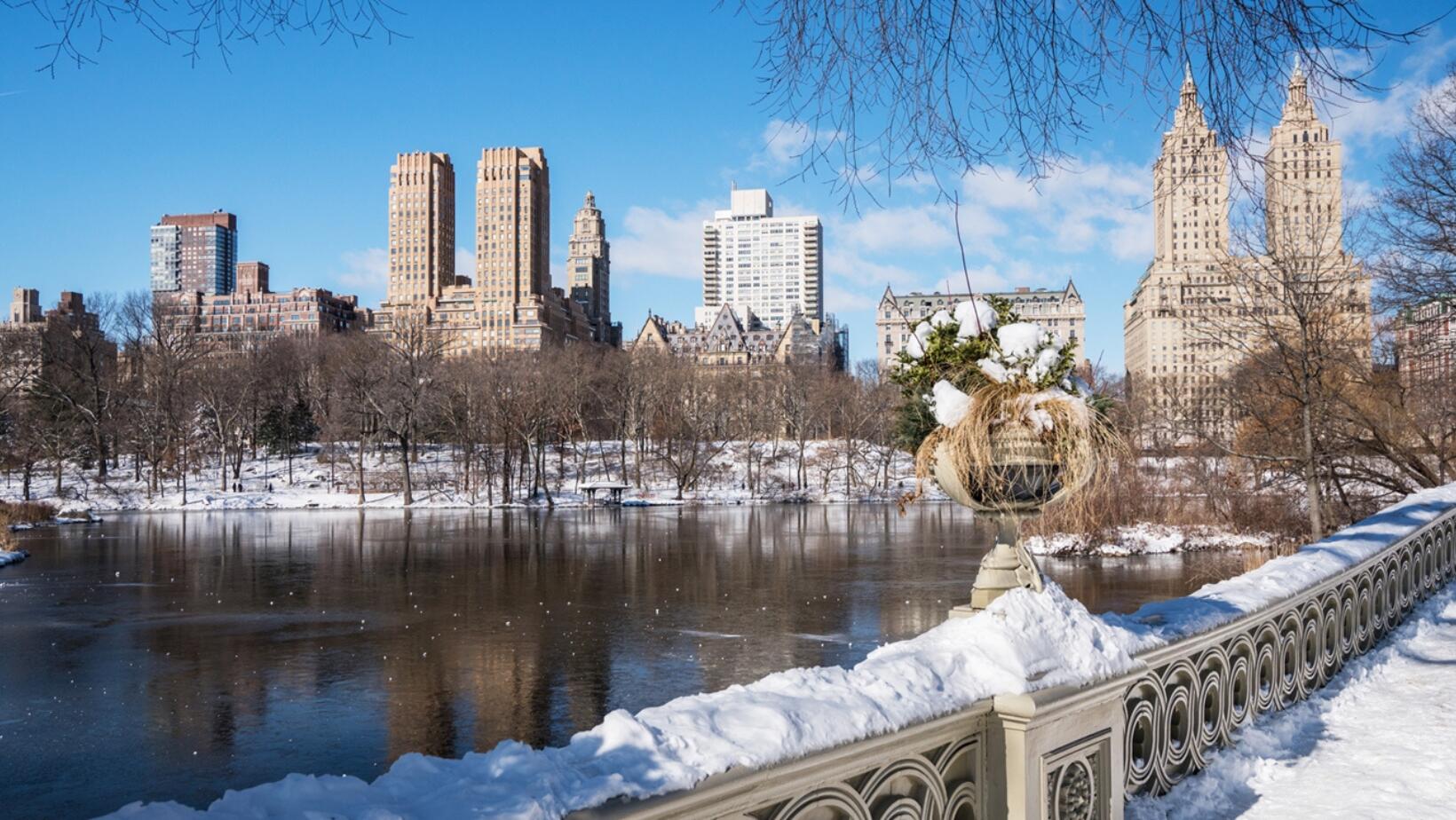 Nueva York recibe su primera Navidad blanca en 15 años