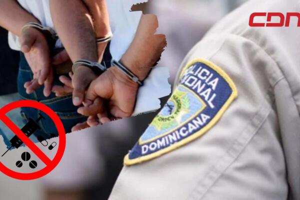  Agentes policiales apresan cinco personas durante operativos antidrogas en Baní. 