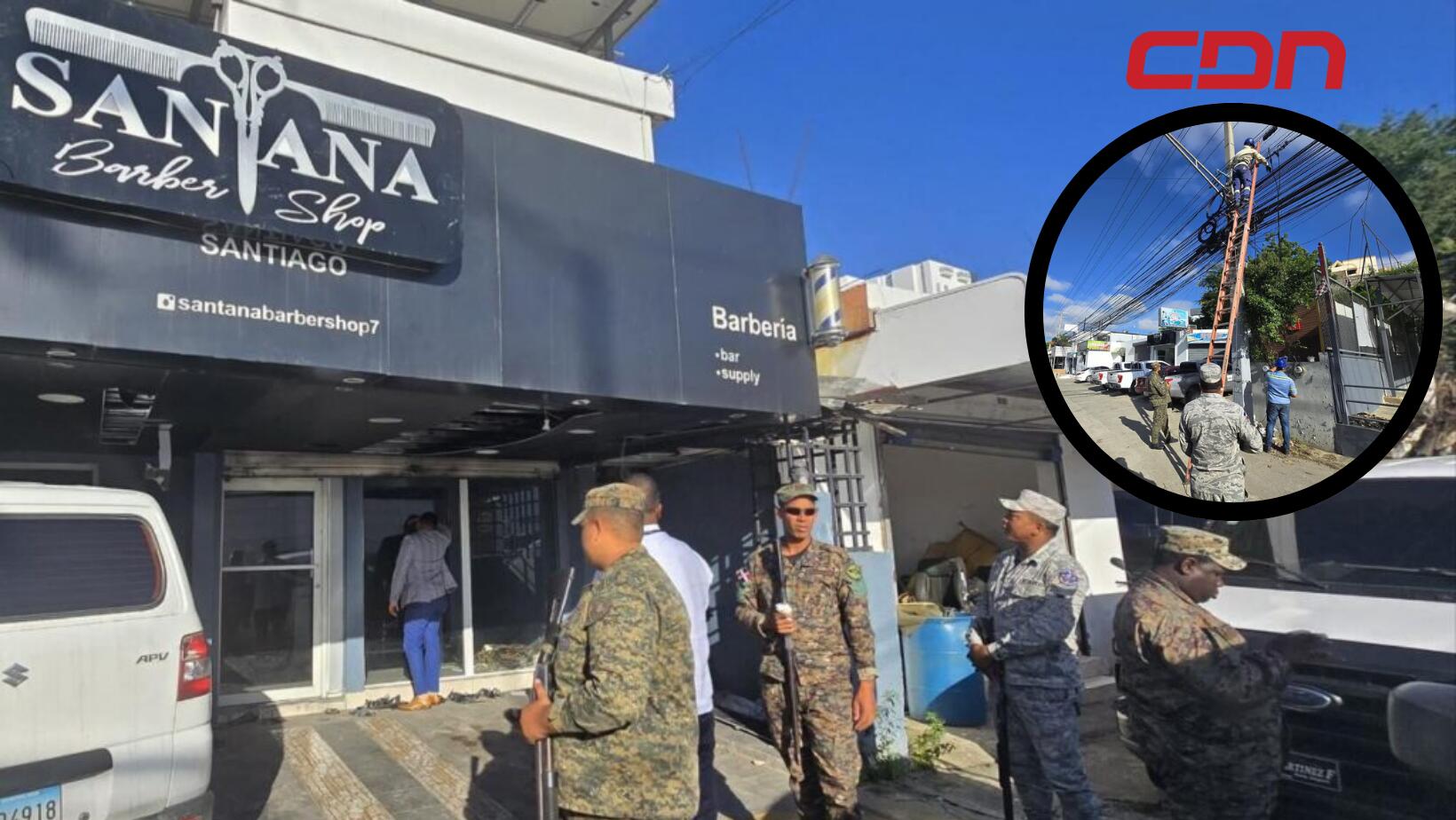 Edenorte y Pgase desmantelan conexión ilegal en “Santana Barber Shop” en Santiago