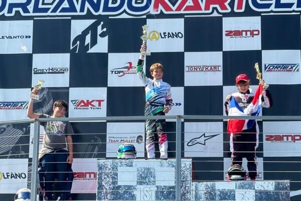 El piloto Dominicano Raymi Guzmán Jr. obtuvo el subcampeonato de la prestigiosa serie de Karting Orlando Cup 2024
