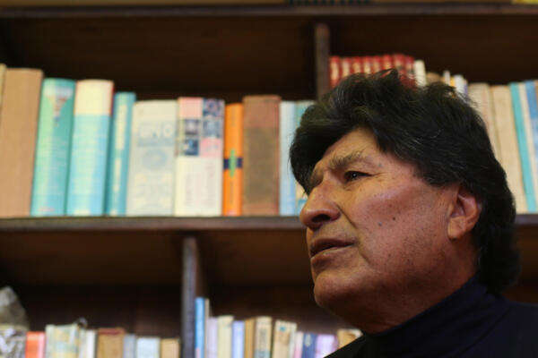 Fotografía de archivo del expresidente de Bolivia Evo Morales. 
EFE/Luis Gandarillas