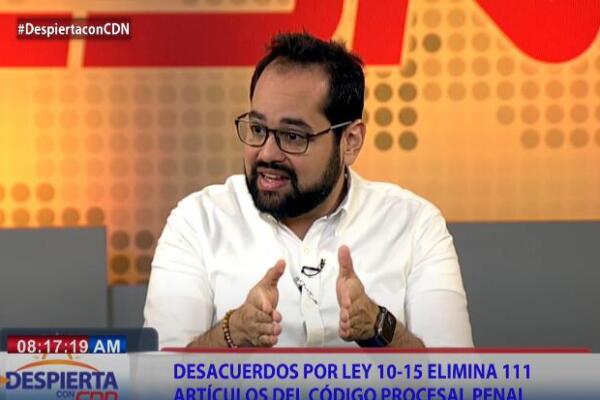 Abogado especialista en derecho penal dijo que el Código Penal puede estudiarse y aprobarse en un tiempo de dos meses con voluntad política.