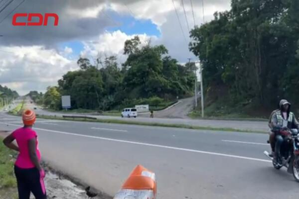 Dieron inicio a la construcción de un puente sobre la autopista Duarte.