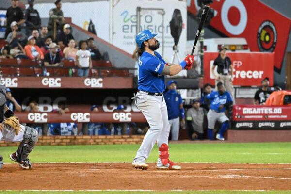 Jorge Alfaro conectó jonrón para que el Licey le ganara a los Gigantes del Cibao en partido reasignado este 26 de diciembre
