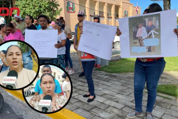 Protesta por apresamiento de hombre tras pelea con presunto enajenado mental.