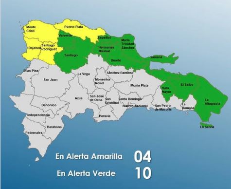 •	Las lluvias serán más frecuentes al noroeste, norte, noreste, sureste y la cordillera Central. Foto: Fuente externa