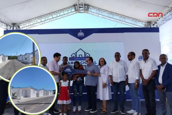 El ministro informó que este destacamento es el número 46 construido durante la primera gestión gubernamental del presidente Abinader. Foto: Fuente externa 