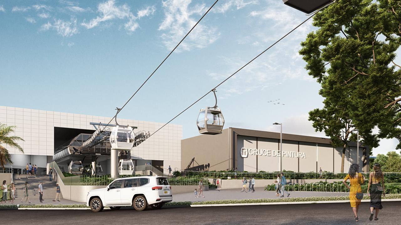 El Gobierno dominicano ha iniciado la construcción de la línea 3 del Teleférico de Santo Domingo, desde el km 9 hasta el puerto de Haina.