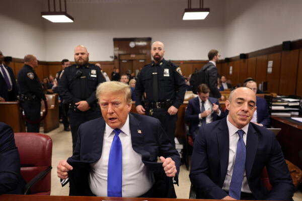 Donald Trump asiste a su juicio penal en Nueva York, EFE/Michael M. Santiago/Pool
