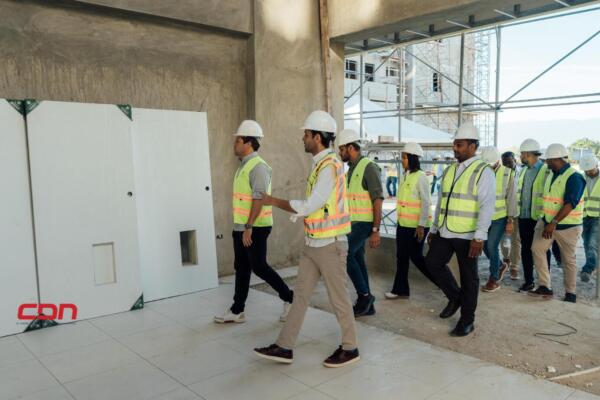 Ministro Carlos Bonilla supervisa avances en la construcción de la UASD en Neyba. (foto, fuente externa)