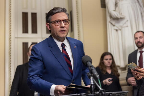 El presidente de la Cámara de Representantes, Mike Johnson. 
EFE/EPA/Shawn Thew
