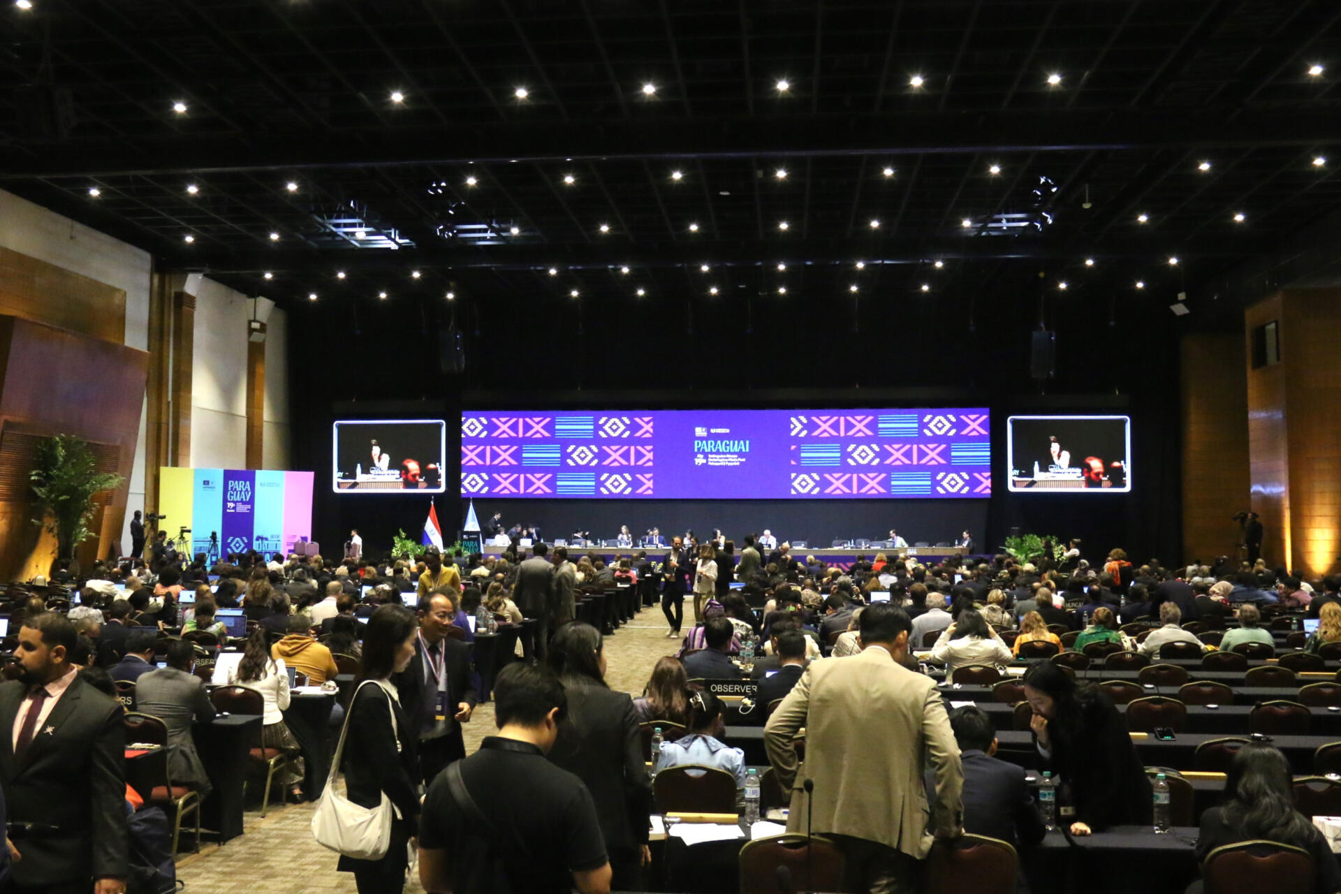 Delegados de diferentes países asisten a la sesión inaugural de la decimonovena reunión del Comité Intergubernamental para la Salvaguardia del Patrimonio Cultural Inmaterial de la (Unesco)