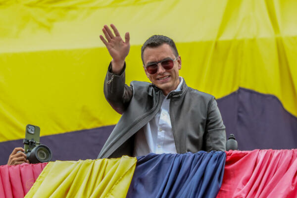 El presidente de Ecuador, Daniel Noboa, en una foto de archivo. 