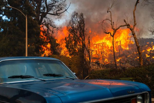 Hollywood bajo órdenes de evacuación por nuevo incendio en Los ÁngelesMore than 1,000 buildings have burned in multiple wildfires that have erupted around America's second biggest city, forcing tens of thousands of people from their homes. (Photo by Zoë Meyers / AFP)