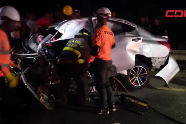 Accidente de tránsito en Autovía del Este deja tres muertos y tres heridos. 