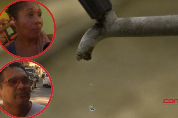 Residentes de Iván Guzmán en Santo Domingo Oeste exigen soluciones ante crisis de agua. (foto, fuente externa)