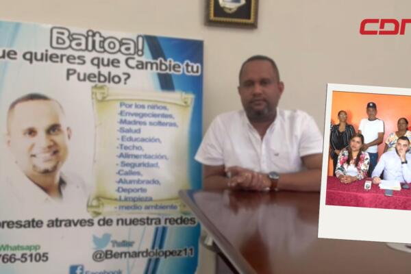 Bernardo Rodríguez, alcalde del municipio de Baitoa, Santiago. 