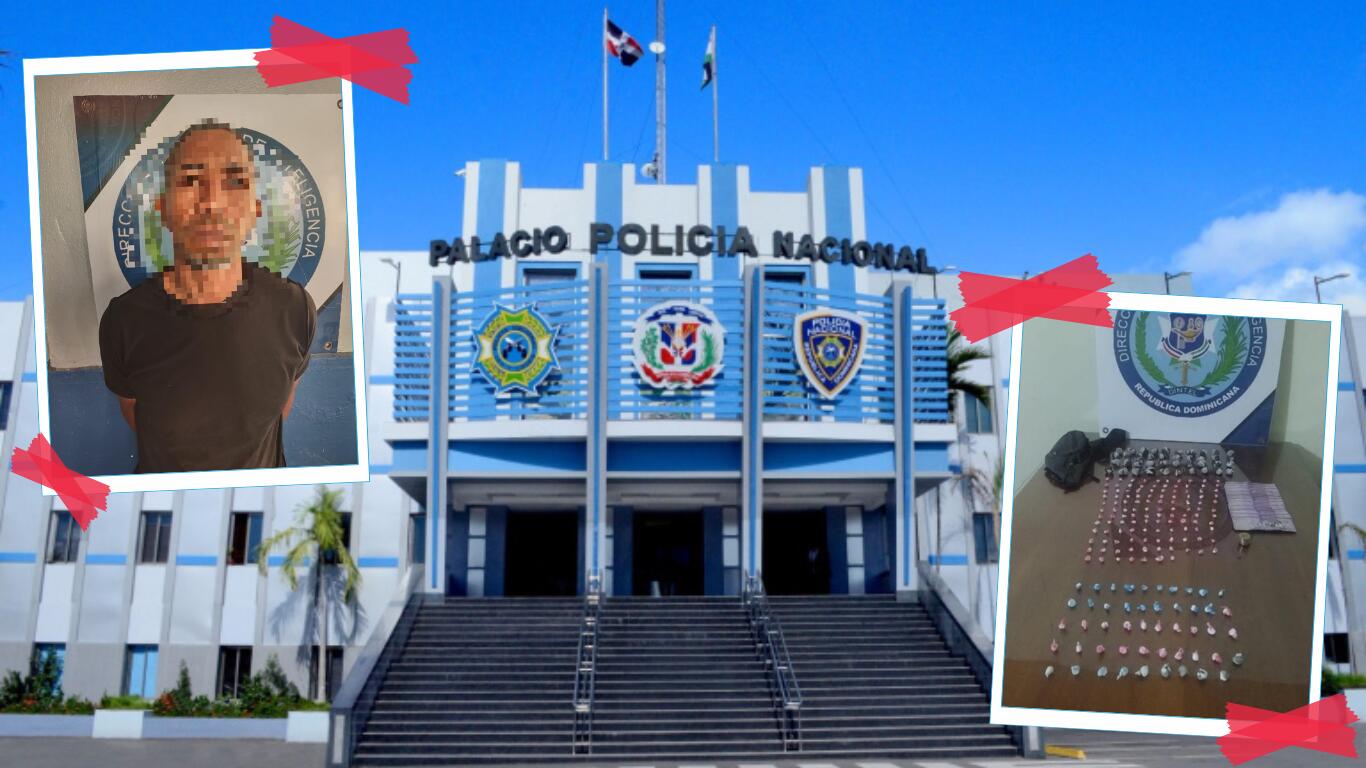 La Dintel y la Policía Preventiva informaron sobre la detención de un hombre con drogas en el sector Villa Nene, municipio El Seibo.