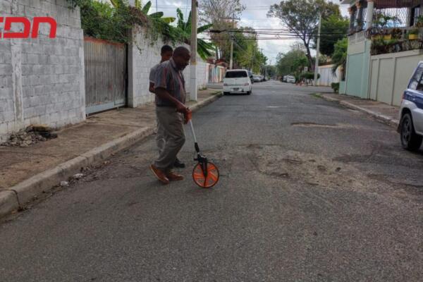 Levantamiento técnico realizado en calles de San Cristóbal.