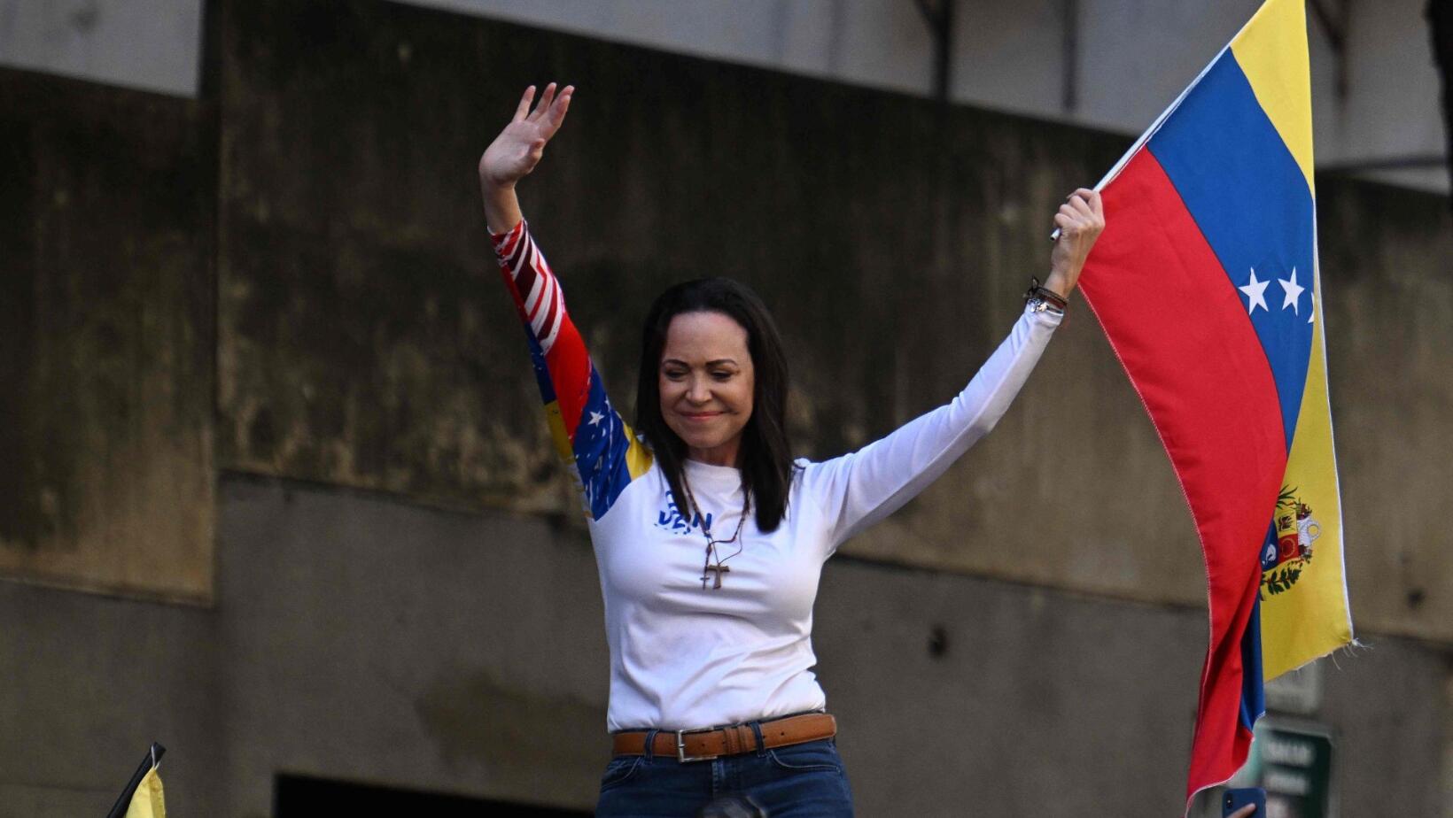 María Corina Machado detenida tras manifestación contra Maduro en Caracas
