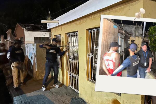 Roosebert Leandry Torres Honorio, reconocido delincuente caoturado por agentes de la policía.