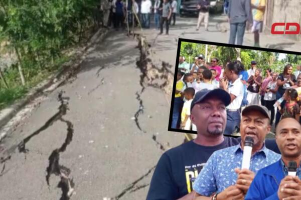 Nelson Jáquez e Isidro Polanco encabezaron una vigilia junto a los comunitarios.