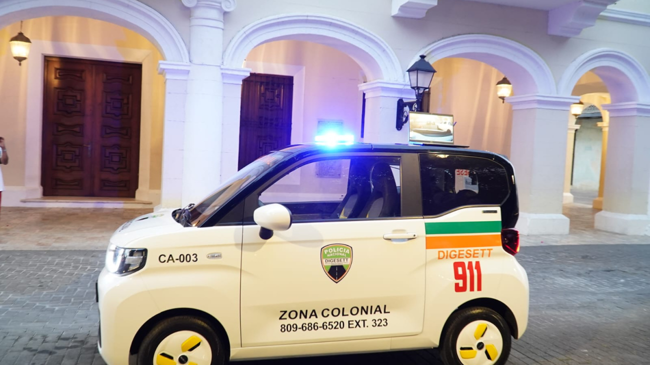 La Digesett ha presentado un innovador carro eléctrico. La incorporación busca fortalecer el control y la seguridad en la Zona Colonial.