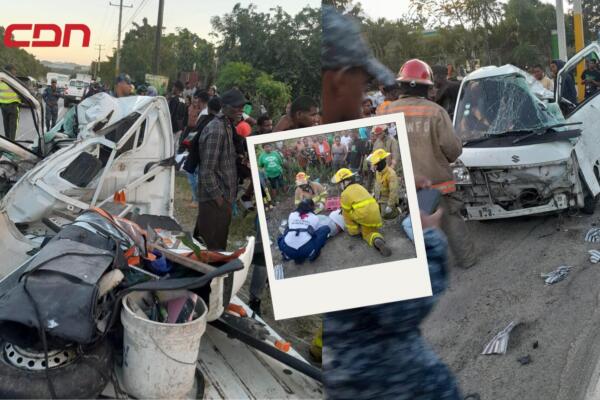 Accidente de tránsito en el tramo que corresponde a la comunidad de Guananito, Villa Altagracia. 