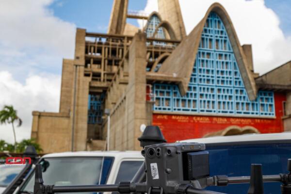 Tecnología de Drones y Videovigilancia del 911 en Operativo Virgen de la Altagracia 2025. (foto, fuente externa)