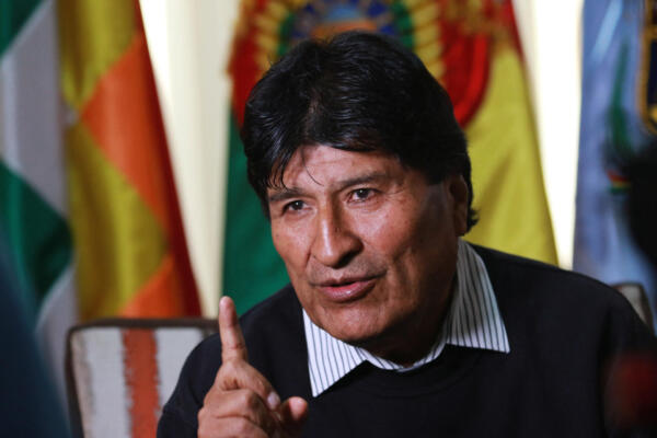 Expresidente de Bolivia Evo Morales. 
(Photo by FERNANDO CARTAGENA / AFP)