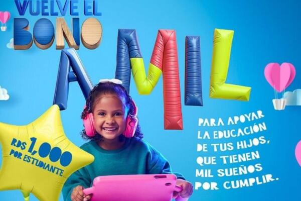 El Bono Escolar o Bono a Mil beneficia a millones de estudiantes del sistema educativo público