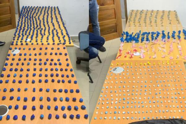 Incautan más de 1,200 porciones de distintos tipos de drogas en operativo